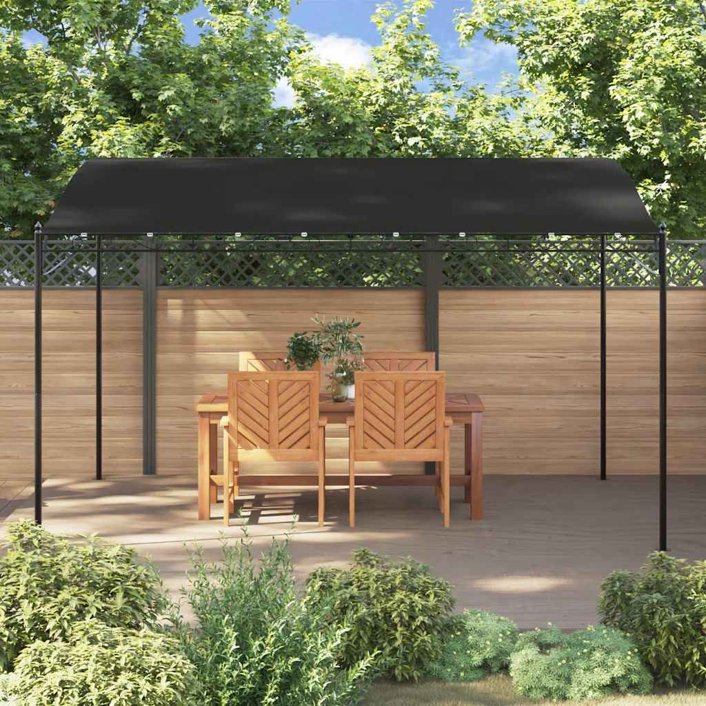 Canopy Anthracite 13.1'x9.8' 0.6 oz/ft?? Fabric and Steel