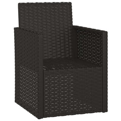 Garden Armchair Black, Cream White