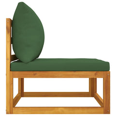 Middle Sofa Green Solid Acacia wood Standard Modular