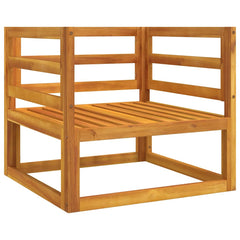 Garden Chair Acacia wood with green cushions