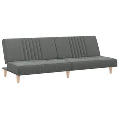 Sofa Bed Dark grey Polyester fabric with plywood frame