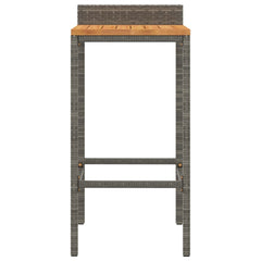 Bar Stool Set of 2 Grey