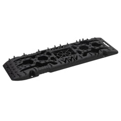 Black nylon traction boards, 42.1x12.2x2.8 inches, 2-pack with textured grips.