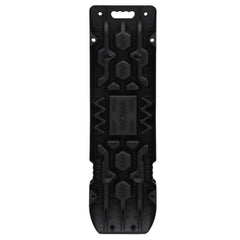 Black nylon traction boards, 42.1x12.2x2.8 inches, 2-pack with textured grip patterns.