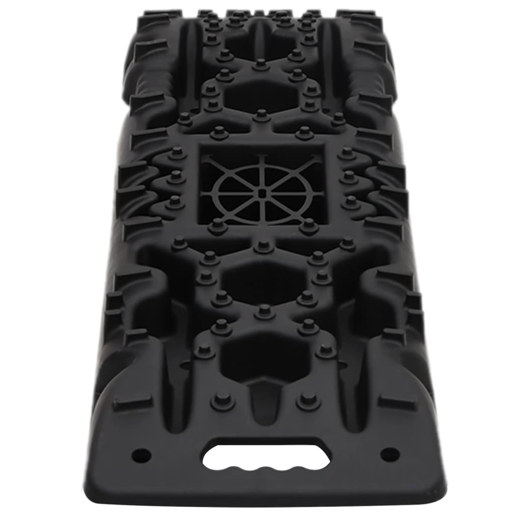 Two black nylon traction boards, each 42.1x12.2x2.8 inches, with textured grips and handles.