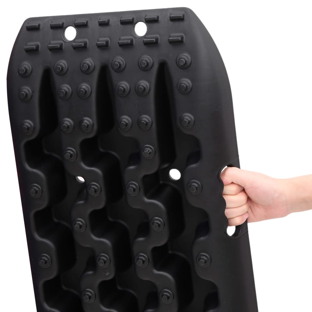Traction Boards 2 pcs Black 41.7x12x2.8 Nylon