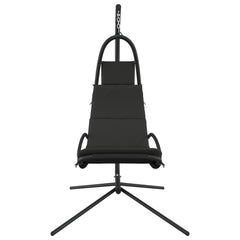 Garden Swing Chair with Cushion Dark Gray Oxford Fabric&Steel