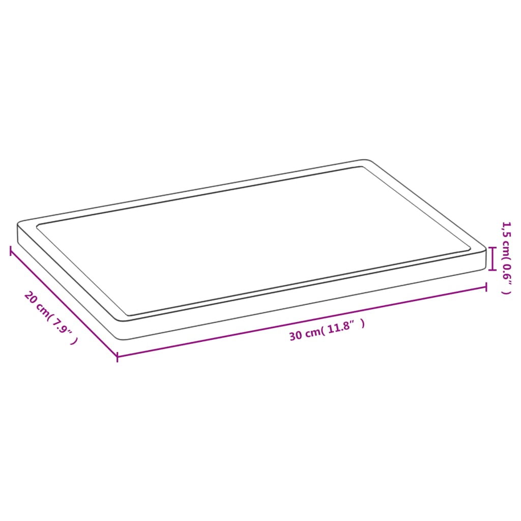 Chopping Board 11.8x7.9x0.6 Bamboo