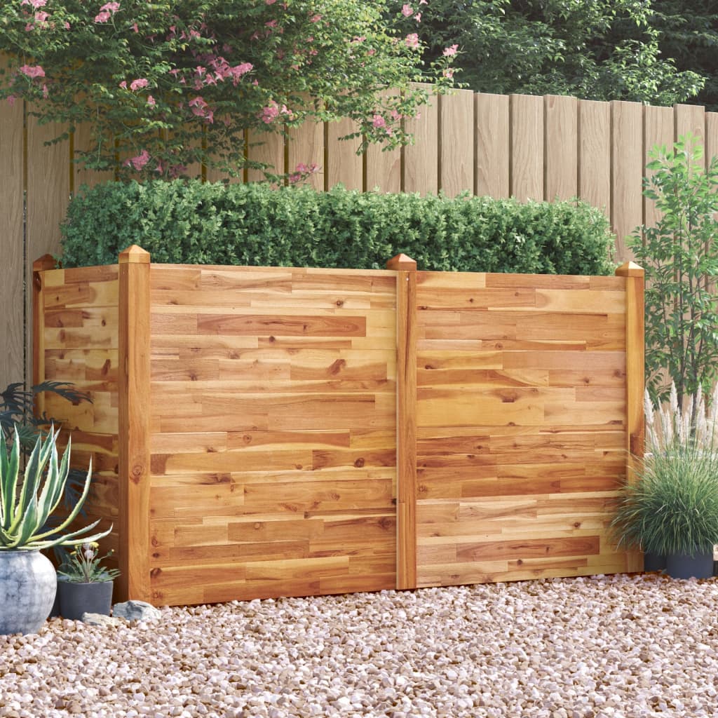 Garden Raised Bed 63x23.6x33.1 Solid Wood Acacia
