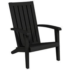 Garden Adirondack Chair Set of 2 Black Polypropylene Standard