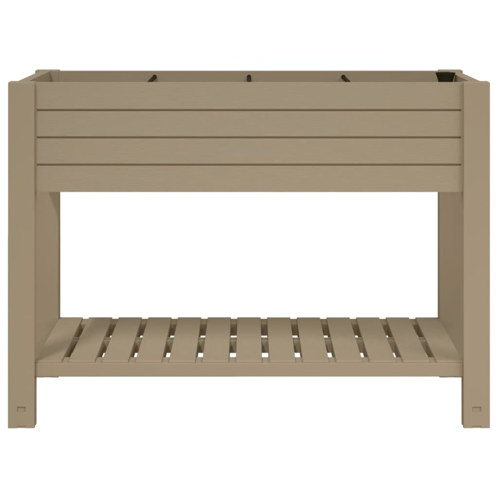 Garden Raised Bed Light Brown 43.3x17.7x31.1 Polypropylene