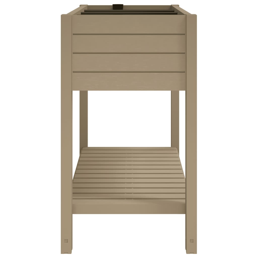 Garden Raised Bed Light Brown 43.3x17.7x31.1 Polypropylene