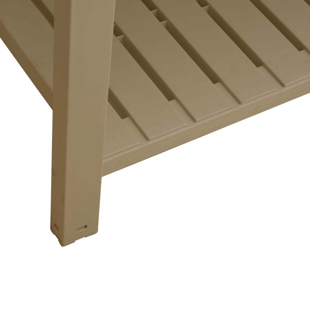 Garden Raised Bed Light Brown 43.3x17.7x31.1 Polypropylene