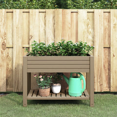 Garden Raised Bed Light Brown 43.3x17.7x31.1 Polypropylene