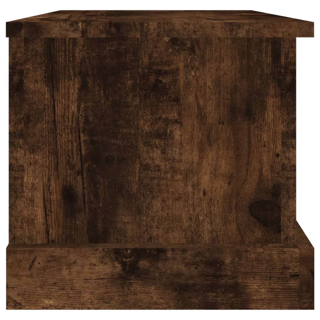 Storage Box Smoked oak Engineered wood 19.7 x 11.8 x 11.0 in – Bostome