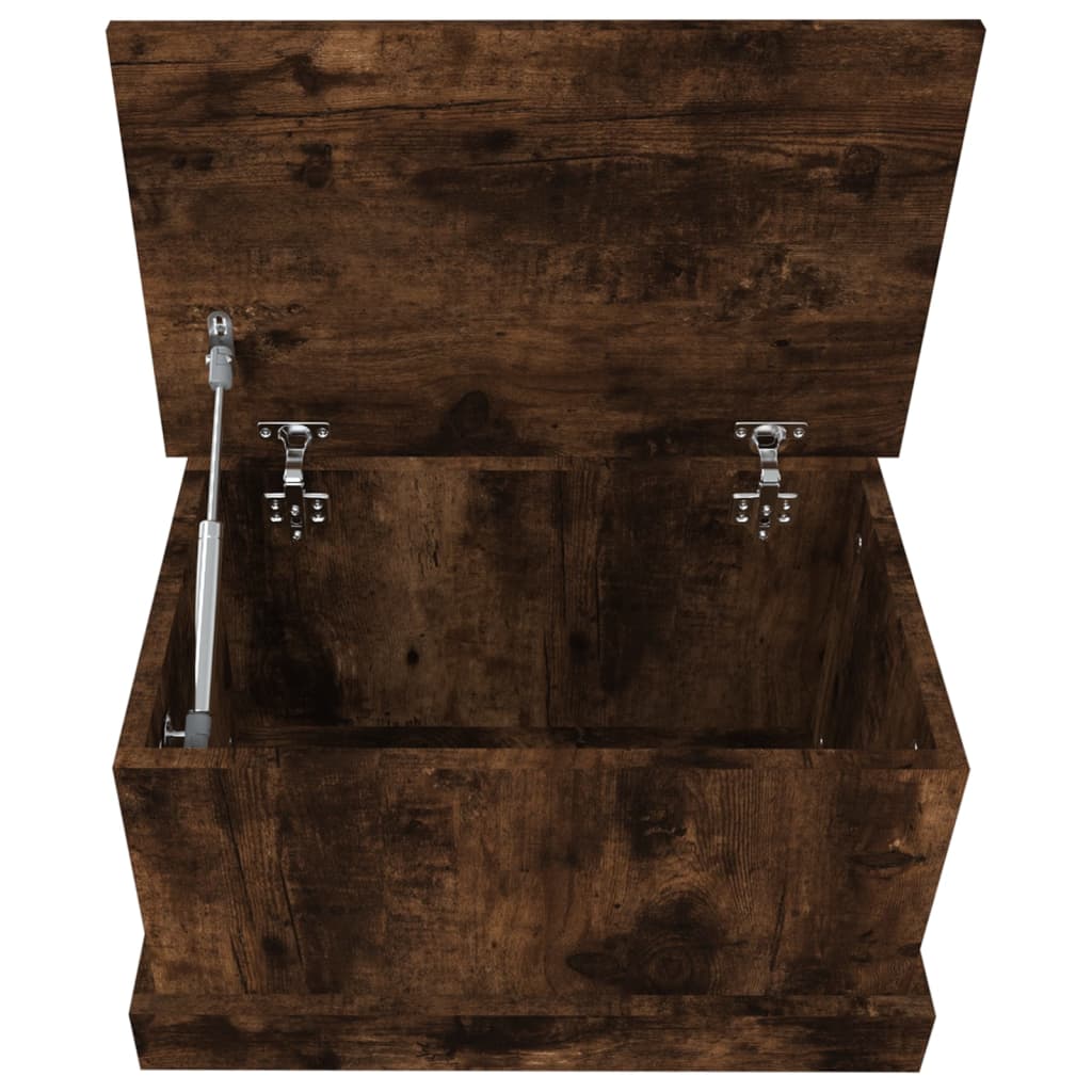 Storage Box Smoked oak Engineered wood 19.7 x 11.8 x 11.0 in – Bostome