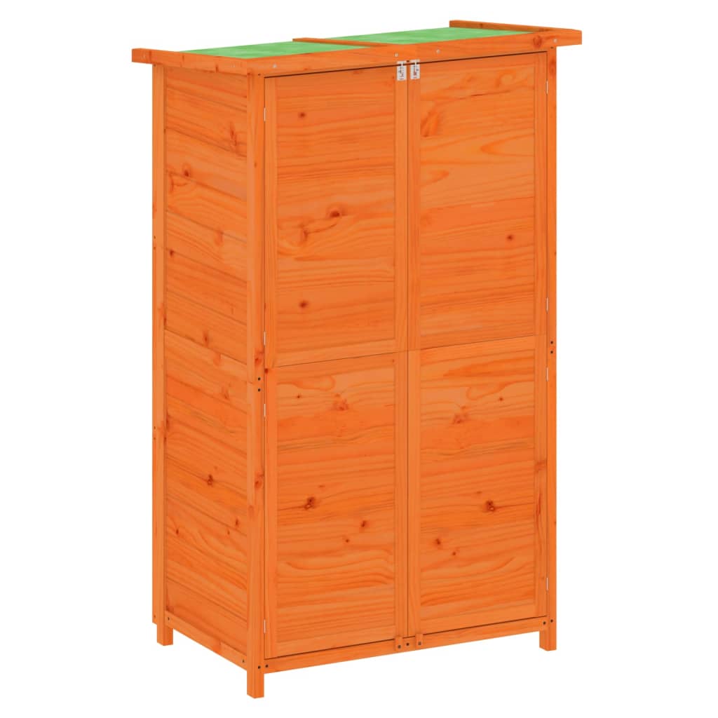 Garden Tool Shed Brown 32.7x22.4x55.1 Solid Wood Pine