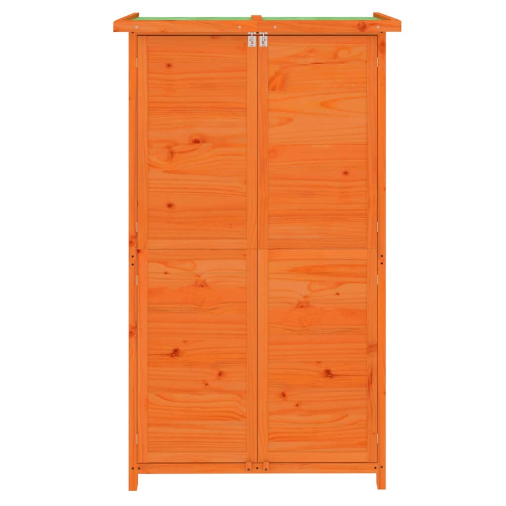 Garden Tool Shed Brown 32.7x22.4x55.1 Solid Wood Pine