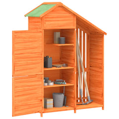 Garden Tool Shed Brown 47.2x21.1x66.9 Solid Wood Pine