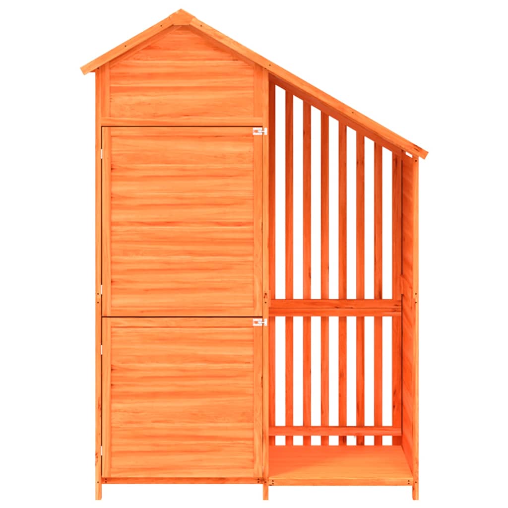Garden Tool Shed Brown 47.2x21.1x66.9 Solid Wood Pine