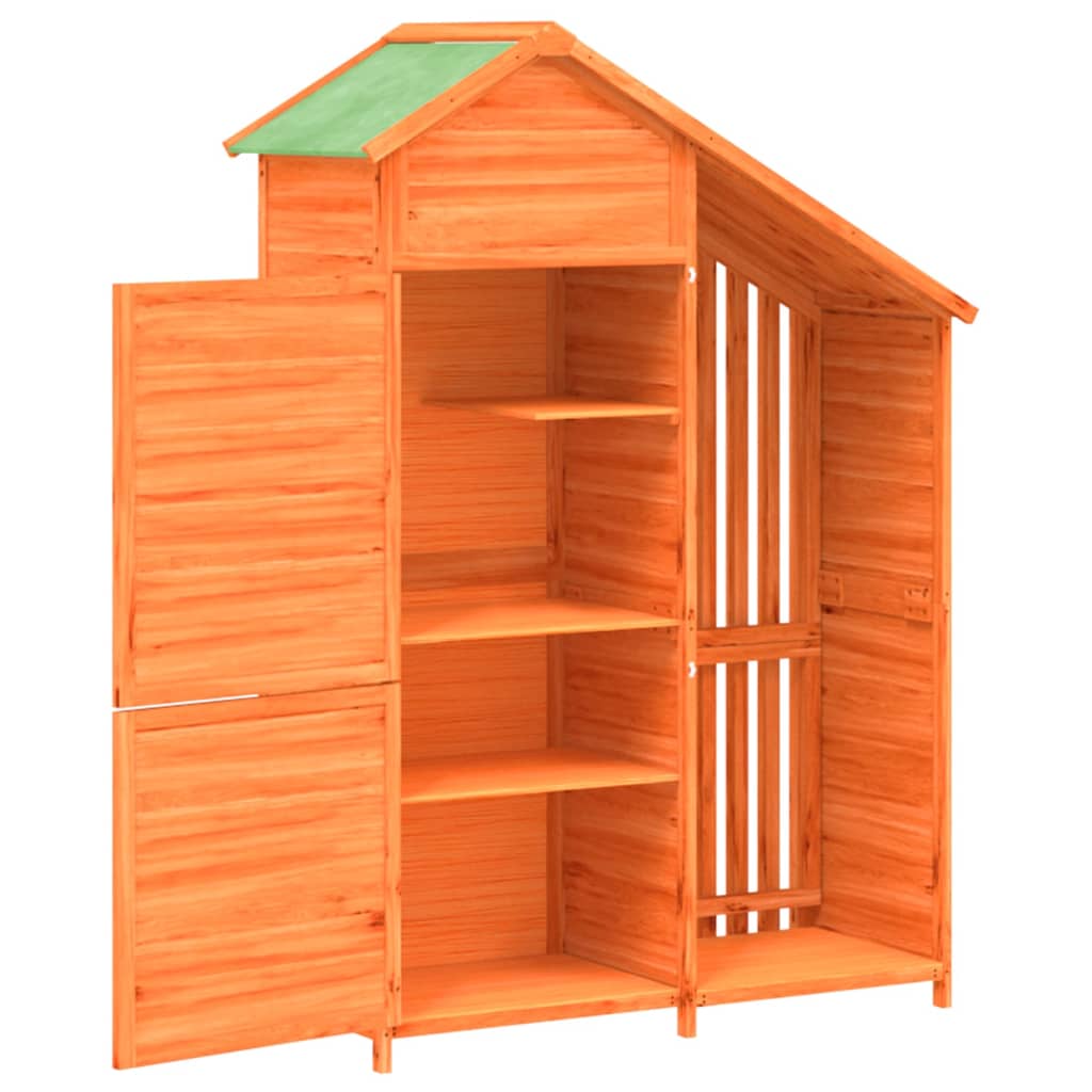 Garden Tool Shed Brown 47.2x21.1x66.9 Solid Wood Pine