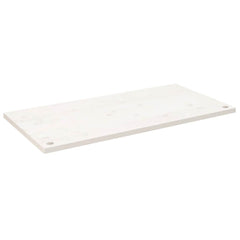 Desk Top White 43.3x21.7x1.0 Solid Wood Pine