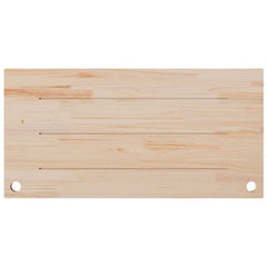 Desk Top White 43.3x21.7x1.0 Solid Wood Pine