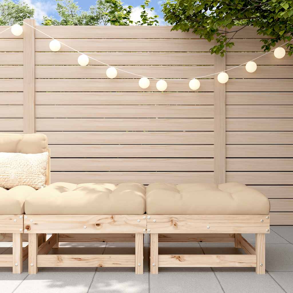 Garden Footstool Beige