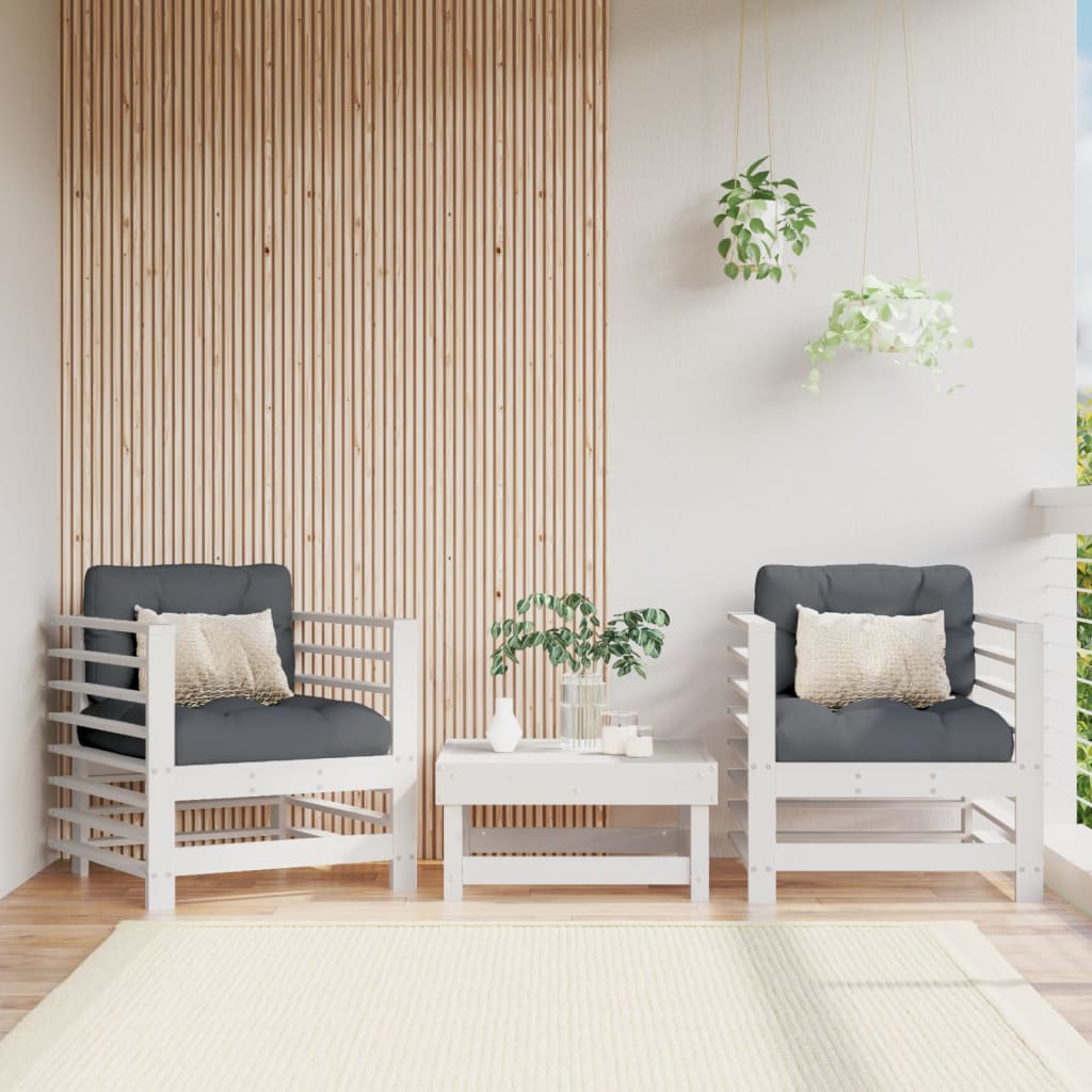 Garden Chair White, Anthracite