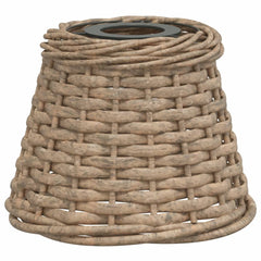 Ceiling Lamp Shade Brown Wicker, Iron Medium Decorative Inlays