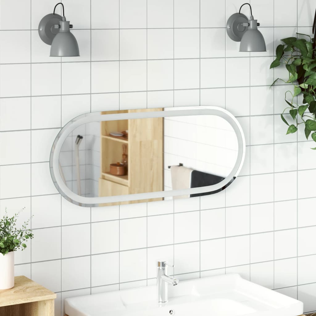 LED Bathroom Mirror 35.4x15.7 Oval