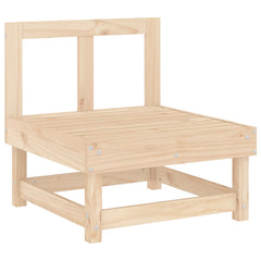 Garden Lounge Set Brown Solid pine wood (untreated) Medium
