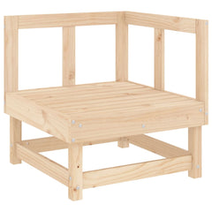 Garden Lounge Set Brown Solid pine wood (untreated) Medium