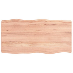 Table Top Light Brown Solid Oak Wood 39.4 x 19.7 in Table Top