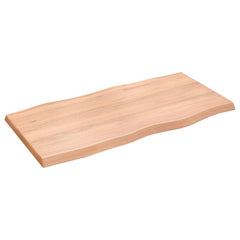 Table Top Light Brown Solid Oak Wood 39.4 x 19.7 in Table Top