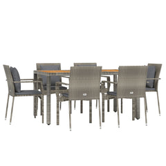 Garden Dining Set Grey