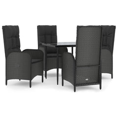 Patio Dining Set Black