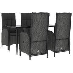 Patio Dining Set Black