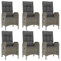 Garden Dining Set Black and Grey