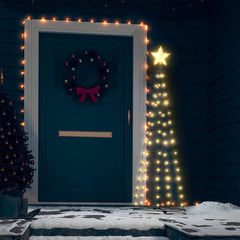Christmas Tree Warm white, black PVC, metal Medium Lights