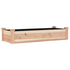 Garden Raised Bed Natural wood Solid fir wood, Non-woven fabric