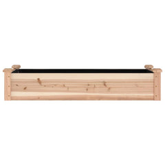Garden Raised Bed Natural wood Solid fir wood, Non-woven fabric