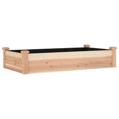 Garden Raised Bed Natural wood Solid fir wood Medium