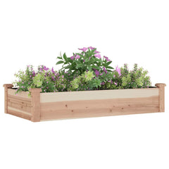 Garden Raised Bed Natural wood Solid fir wood Medium