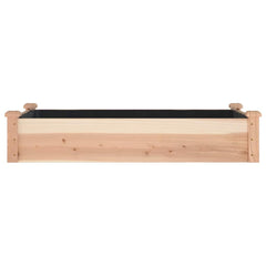 Garden Raised Bed Natural wood Solid fir wood Medium