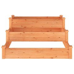 Garden Raised Bed Brown Solid fir wood 47.2x47.2x22.0 in