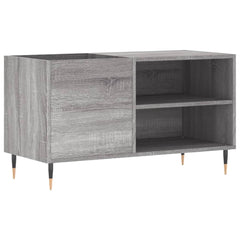 Record Cabinet Grey Sonoma Engineered Wood, Iron Medium