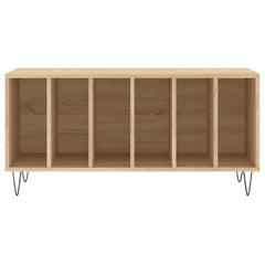 Record Cabinet Sonoma Oak Engineered Wood 39.4 x 15.0 x 18.9 in