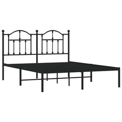 Bed Frame Black Powder-coated steel 55.1 x 78.7 in Bed Frame