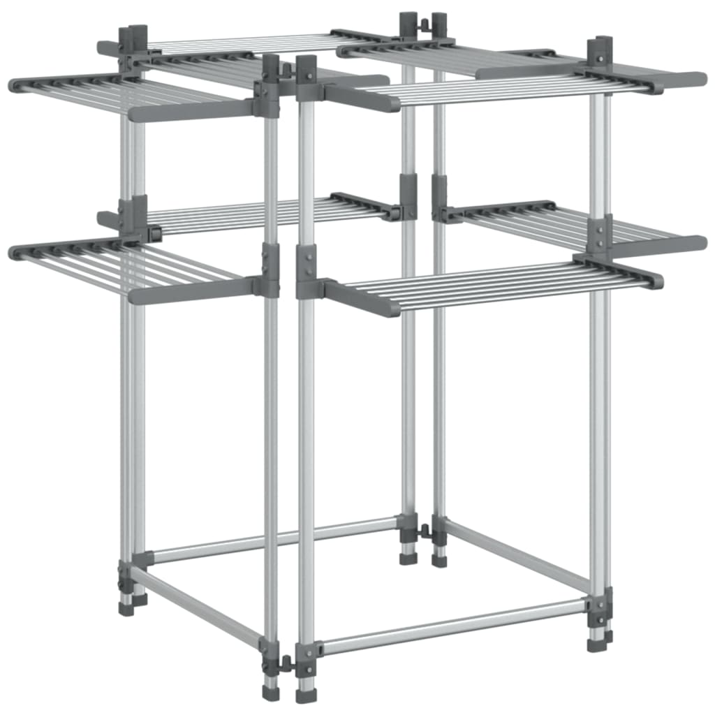 Laundry Drying Rack 42.1x42.1x47.2 Aluminum